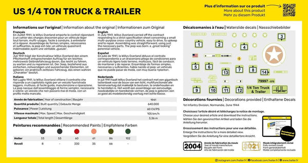 STARTER KIT US 1/4 Ton Truck & Trailer
