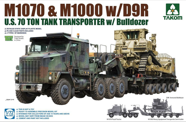 M1070 Tank Transporter w/ D9R Bulldozer