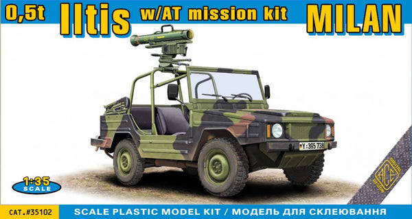 Iltis 0,5-t-Leicht-Lkw mit AT-Milan-Raketensystem