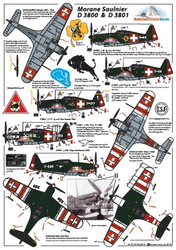 Morane D-3800 & D-3801 – Decals