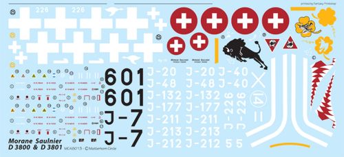 Morane D-3800 & D-3801 – Decals