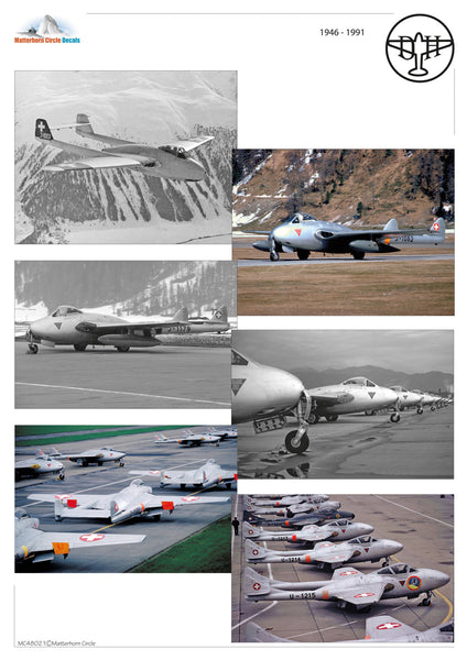 de Havilland DH-100 Mk.1, Mk.6 Vampire & DH-115 Mk. 55 Vampire Trainer