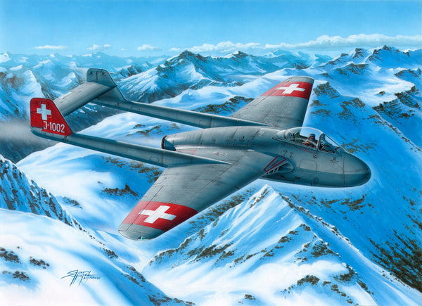 De Havilland DH.100 Vampire Mk.I «The First Jet Guardians of Neutrality»