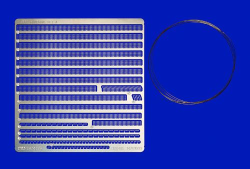 Reling u. Relingstützen (Ätzteile) 1/350