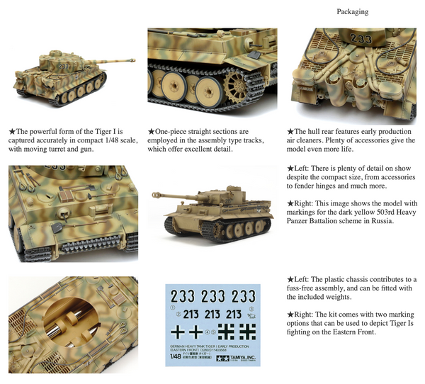 Tamiya 32603 – German Tiger I Early Production (Eastern Front) (1:48)