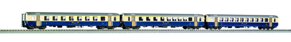 BLS Personenwagen-Set EW I A, AB und B mit Mittelschrift, 3-teilig, AC
