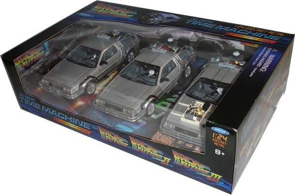 Time Machine Trilogy Pack Back To The Future DeLorean